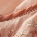 Buddha Stones Casual Slant Collar Embroidery Frog-Button Design Women's Cotton Linen Shirt - image 7