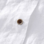 Buddha Stones Vintage Simple Buttons Design Men's Short Sleeve Cotton Linen Shirt With Pocket - image 9