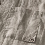 Buddha Stones Vintage Simple Buttons Design Men's Short Sleeve Cotton Linen Shirt With Pocket - image 16