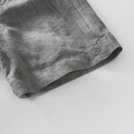 Buddha Stones Vintage Simple Buttons Design Men's Short Sleeve Cotton Linen Shirt With Pocket - image 5