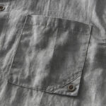 Buddha Stones Vintage Simple Buttons Design Men's Short Sleeve Cotton Linen Shirt With Pocket - image 4
