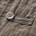 Buddha Stones Commute Plain Buttons Men's Short Sleeve Shirt With Pockets - image 19