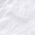 Buddha Stones Commute Plain Buttons Men's Short Sleeve Shirt With Pockets - image 14