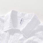Buddha Stones Commute Plain Buttons Men's Short Sleeve Shirt With Pockets - image 12