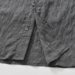 Buddha Stones Commute Plain Buttons Men's Short Sleeve Shirt With Pockets - image 10