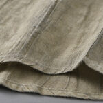Buddha Stones Retro Pleats Buttons Men's Long Sleeve Ramie Linen Shirt With Pockets - image 8