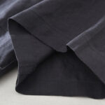 Buddha Stones Summer Half Buttons Design Lapel Men's Short Sleeve Linen Shirt With Pocket - image 13