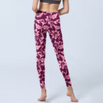 Buddha Stones Pink Sunflowers Print Gym Leggings Women's Yoga Pants - image 7