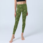 Buddha Stones Love Heart OM Symbol Print Gym Leggings Women's Yoga Pants - image 6