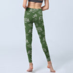 Buddha Stones Lotus Flower OM Symbol Print Gym Leggings Women's Yoga Pants - image 7