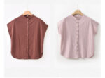 Buddha Stones Button Vintage Buttons Design Stand Collar Cotton Women's Shirt - image 23