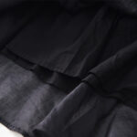 Buddha Stones Casual Plain Irregular Hem Short Sleeve Cotton Linen Maxi Dress - image 11