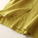 Buddha Stones Women's Three Quarter Sleeve Button Cotton Small Suit Jacket With Pockets - image 7