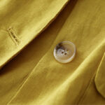 Buddha Stones Women's Three Quarter Sleeve Button Cotton Small Suit Jacket With Pockets - image 9