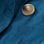 Buddha Stones Women's Three Quarter Sleeve Button Cotton Small Suit Jacket With Pockets - image 16