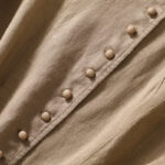 Buddha Stones Women's Cotton Linen Stand Collar Long Sleeve Jacket With Pockets - image 28