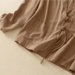 Buddha Stones Women's Cotton Linen Frog-Button Long Sleeve Jacket With Pockets - image 5