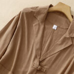 Buddha Stones Women's Cotton Linen Frog-Button Long Sleeve Jacket With Pockets - image 2