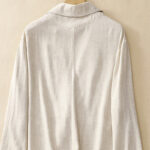 Buddha Stones Women's Cotton Linen Frog-Button Long Sleeve Jacket With Pockets - image 20