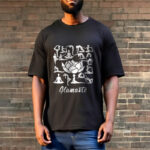 Buddha Stones Casual Lotus Flower Various Yoga Poses Pattern Tee T-shirt - image 6