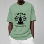 Buddha Stones Casual Meditative Figure Lotus Moon Eye Pattern Tee T-shirt - image 17