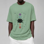 Buddha Stones Casual Lotus Flower Chakras Pattern Tee T-Shirt - image 16