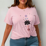 Buddha Stones Casual Lotus Flower Chakras Pattern Tee T-Shirt - image 14