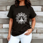 Buddha Stones Casual Mandala Seated Buddha Pattern Tee T-Shirt - image 7