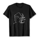 Buddha Stones Casual Buddha Face Pattern Tee T-shirt - Black - 2XL - image 1