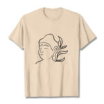 Buddha Stones Casual Buddha Face Pattern Tee T-shirt - Bisque - 2XL - image 9