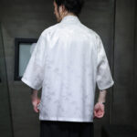 Buddha Stones Jacquard Bamboo Pattern Chinese Frog-Button Stand Collar Tang Suit Men's Cotton Shirt - image 11