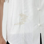 Buddha Stones Vintage Embroidery Buttons Design Stand Collar Men's Cotton Shirt - image 19
