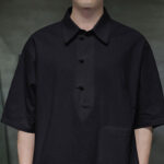 Buddha Stones Commute Plain Half Buttons Design Men's Cotton Linen Shirt With Pocket - image 16