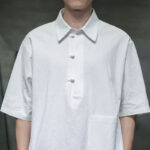 Buddha Stones Commute Plain Half Buttons Design Men's Cotton Linen Shirt With Pocket - image 4