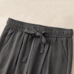 Buddha Stones Casual Summer Lace-Up Texture Design Women's Cotton Wide Leg Pants With Pockets - image 14