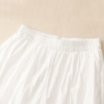 Buddha Stones Casual Hem Hollow Design Women's Cotton 7-8 Length Wide Leg Pants With Pockets - image 11