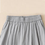 Buddha Stones Casual Hem Hollow Design Women's Cotton 7-8 Length Wide Leg Pants With Pockets - image 14