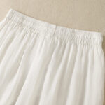 Buddha Stones Commute Embroidery Drawstring Women's Cotton Wide Leg Pants With Pockets - image 31
