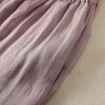 Buddha Stones Commute Embroidery Drawstring Women's Cotton Wide Leg Pants With Pockets - image 40