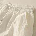 Buddha Stones Summer Vintage Plain Drawstring Cuffed Women's Pants With Pockets - image 9