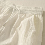 Buddha Stones Summer Vintage Plain Drawstring Cuffed Women's Pants With Pockets - image 11