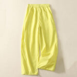 Buddha Stones Summer Vintage Plain Drawstring Cuffed Women's Pants With Pockets - image 28