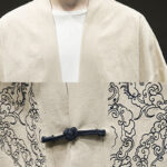 Buddha Stones Chinese Frog-Button Design Open Front Jacket Men's Cotton Linen Kimono - image 12