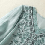 Buddha Stones Embroidered Lace Casual Women's Cotton Linen Half Sleeve T-shirt - image 12