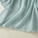 Buddha Stones Embroidered Lace Casual Women's Cotton Linen Half Sleeve T-shirt - image 13