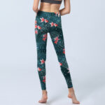Buddha Stones Red Koi Fish Water Ripple Print Gym Leggings Women's Yoga Pants - image 7