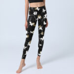 Buddha Stones White Butterflies Print Gym Leggings Women's Yoga Pants - image 6