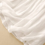 Buddha Stones Summer Solid Color Elastic Waist Drawstring Women's Skirt - image 5