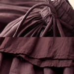 Buddha Stones Summer Solid Color Elastic Waist Drawstring Women's Skirt - image 20