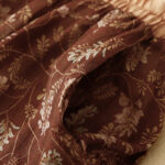 Buddha Stones Floral A-line Elastic Waist Cotton Linen Women's Skirt With Pockets - image 5